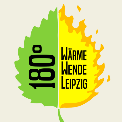 Logo der Kampagne. Ein Blatt, das links grün ist und rechts brennt. Auf dem Blatt steht der Kampagnenname.